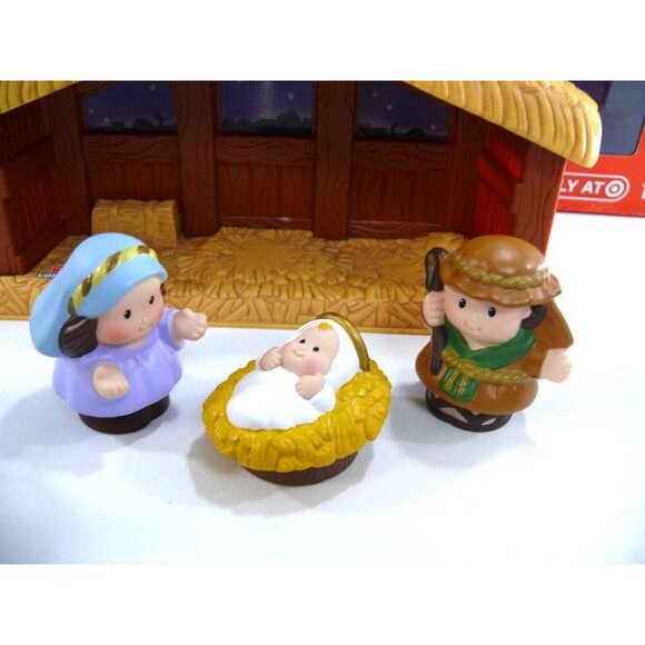 Little People Nativity set manger baby jesus birth mary joseph kings christmas - Picture 10 of 10